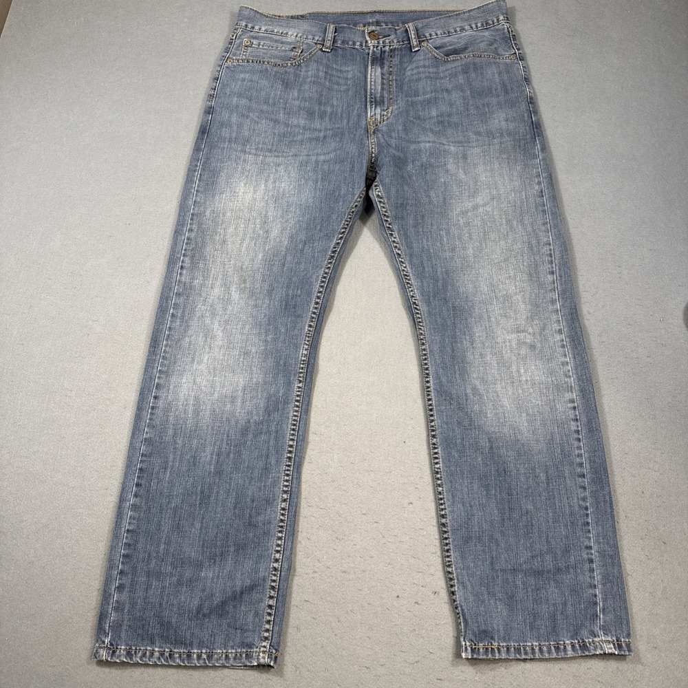 Levi's 505 Mens 36/30 Straight Fit Denim Jeans Red Tab